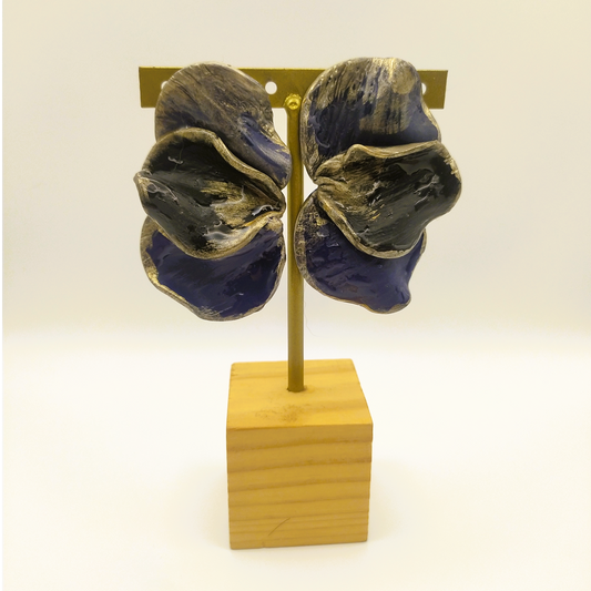 Shakti - Pendientes azul y plateado