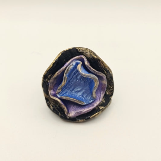 Shakti - anillo negro, azul y morado