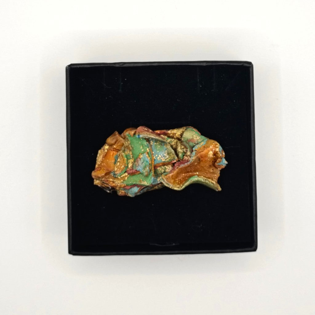 Anillo - fragmentos teja y verde