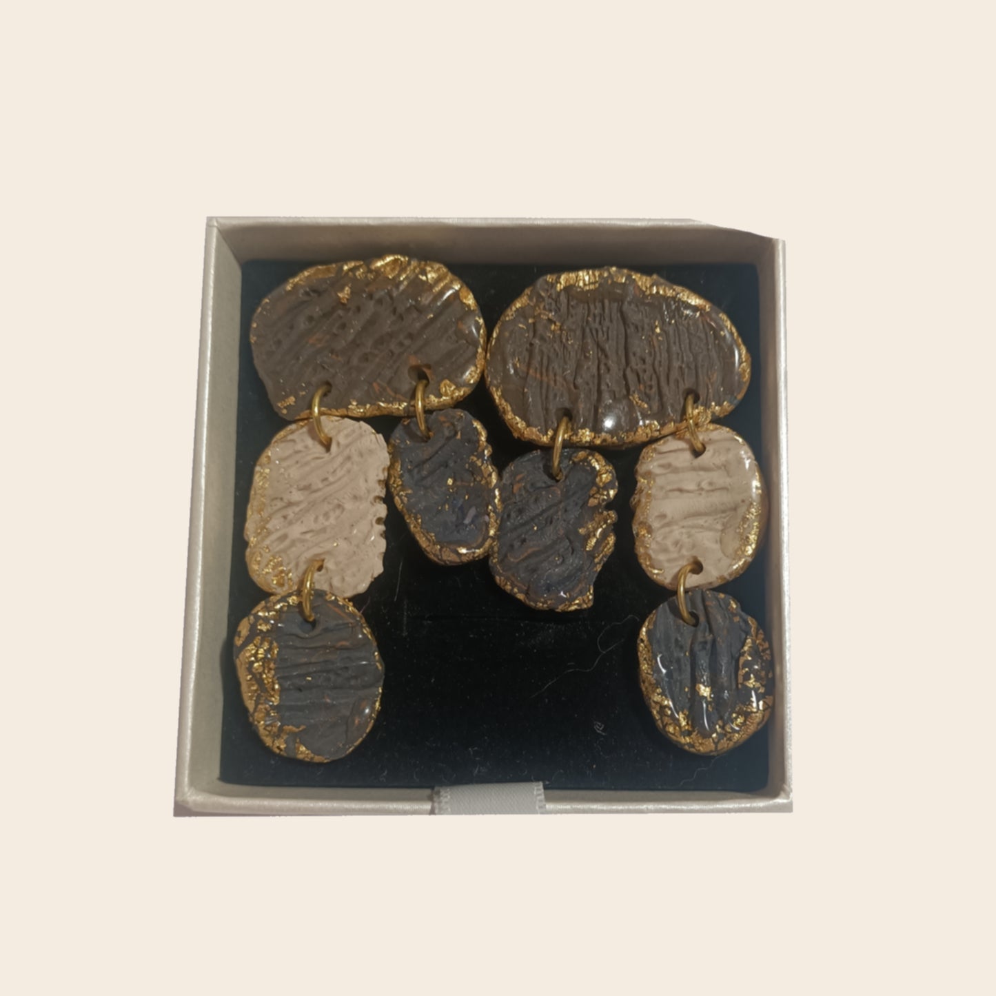 Lakshmi - grandes crema y azul