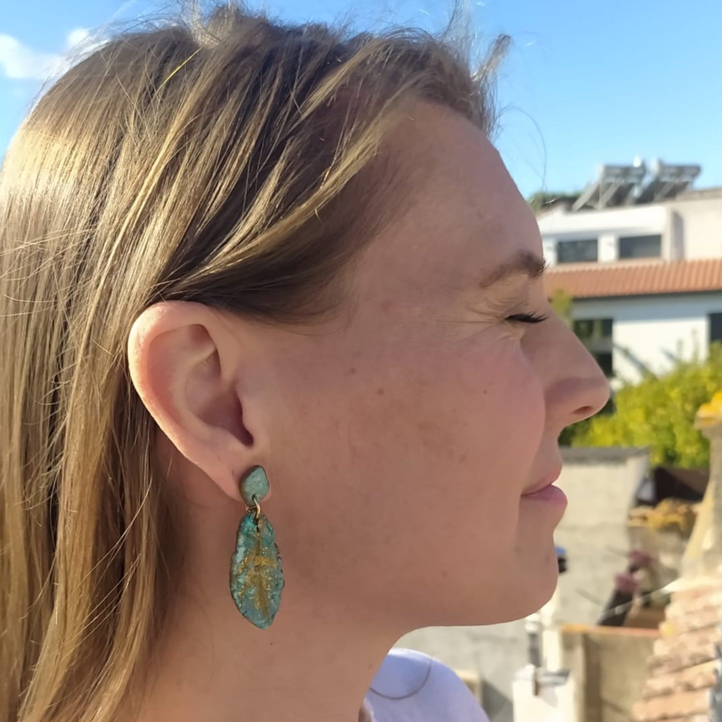 Minerva - dos piezas azul y turquesa