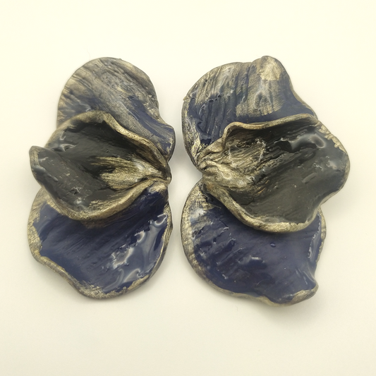 Shakti - Pendientes azul y plateado