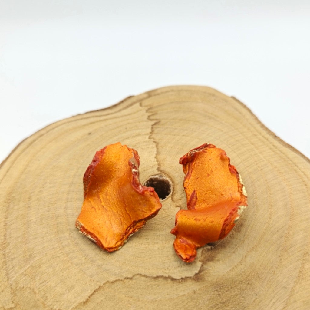 Mawu - Pendientes naranja metalizado