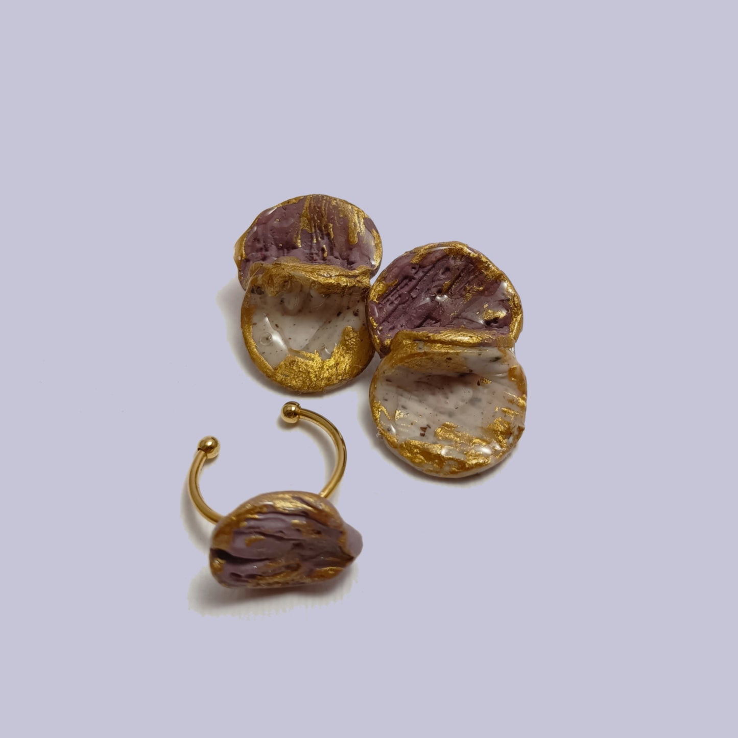 Venus - Pendientes y Anillo