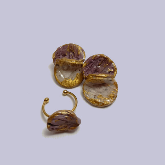 Venus - Pendientes y Anillo