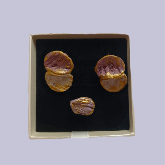 Venus - Pendientes y Anillo