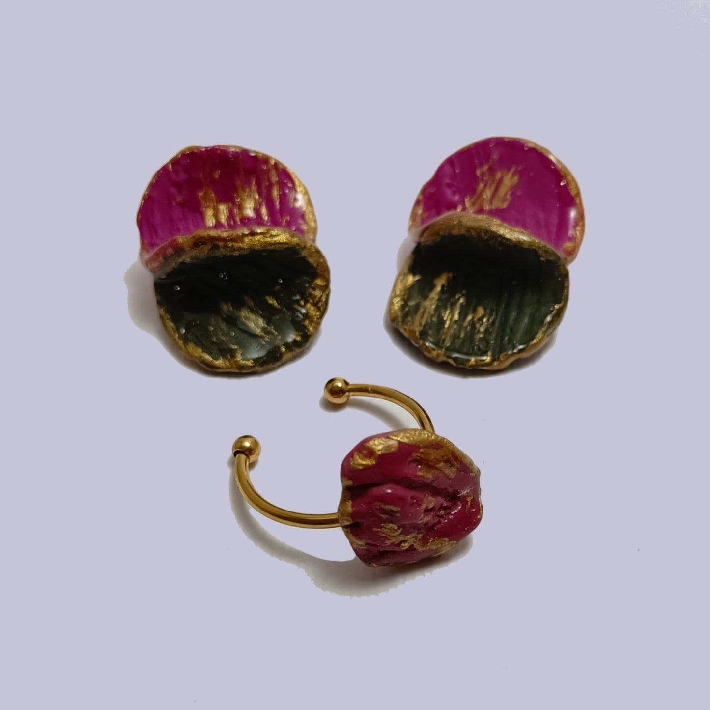Venus - Pendientes y anillo