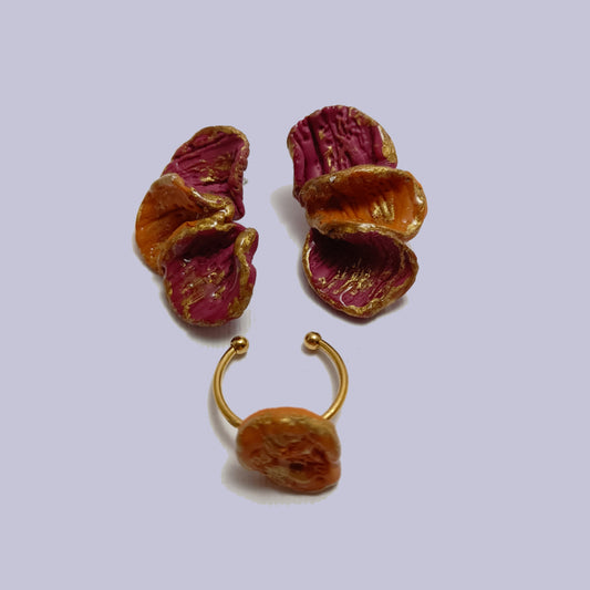 Venus - Pendientes y anillo