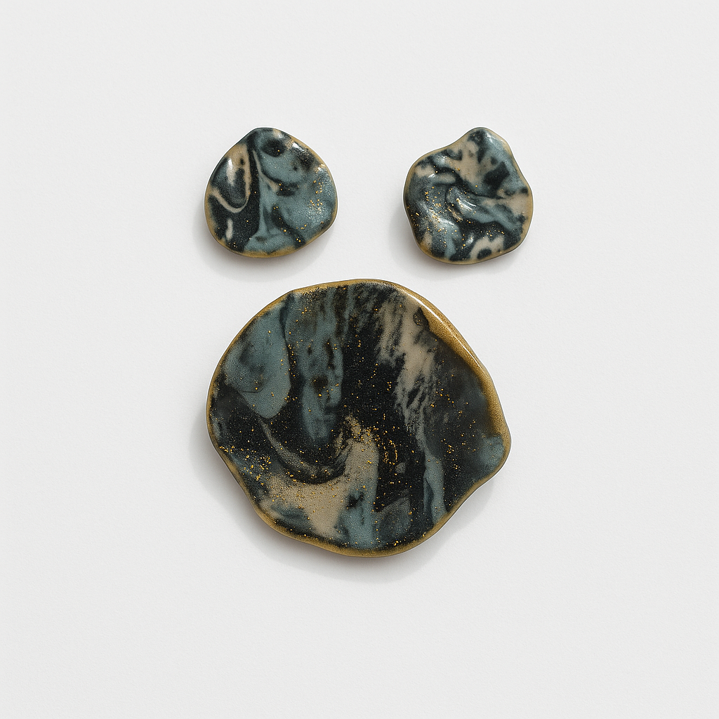 Sarasvati - Conjunto turquesa, gris y crema