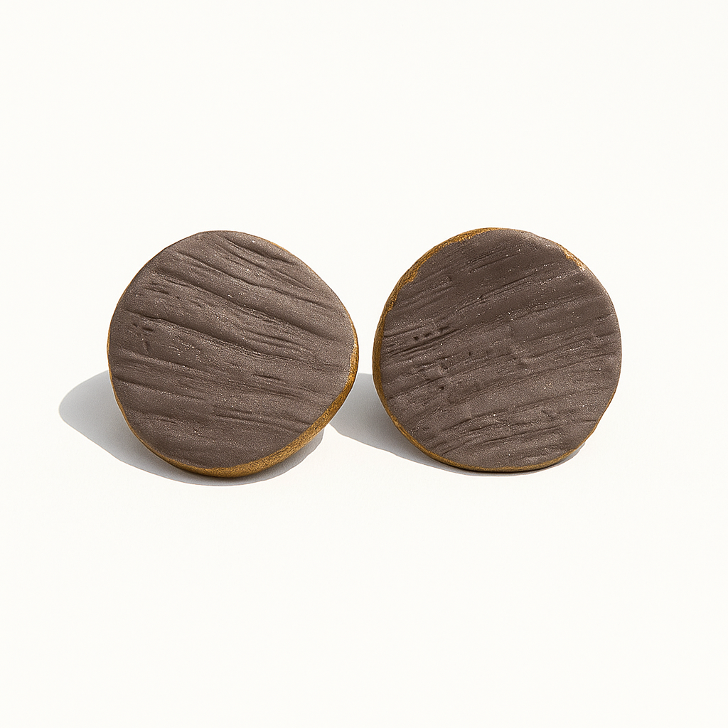 Sarasvati - Pendientes lavanda y dorado