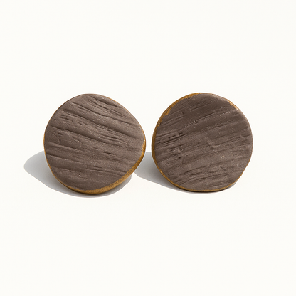 Sarasvati - Pendientes lavanda y dorado