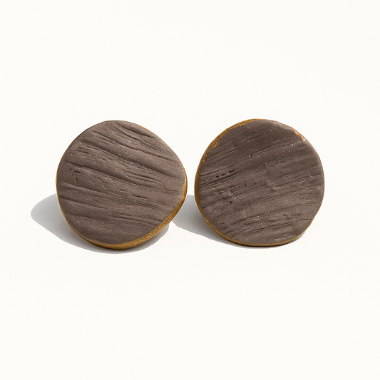 Sarasvati - Pendientes lavanda y dorado