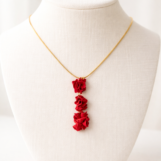 Clavel - colgante en cascada rojo