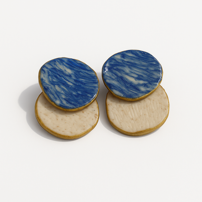 Ostara - Azul intenso y crema