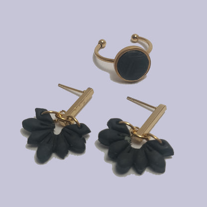 Doncella Mariposa - Pendientes y Anillo