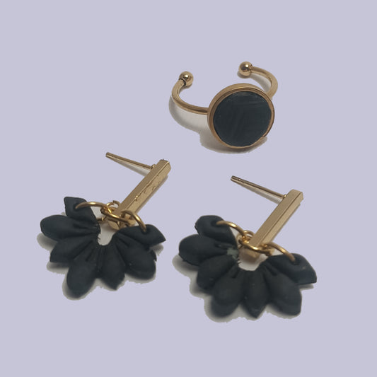 Doncella Mariposa - Pendientes y Anillo