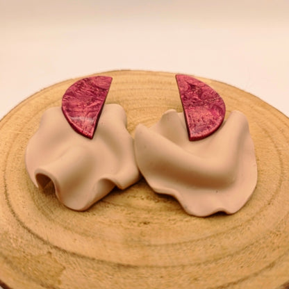 Isis - Crema y fucsia.