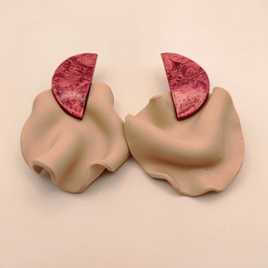 Isis - Crema y fucsia.