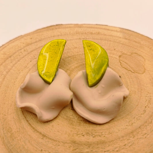 Isis - verde pistacho y crema