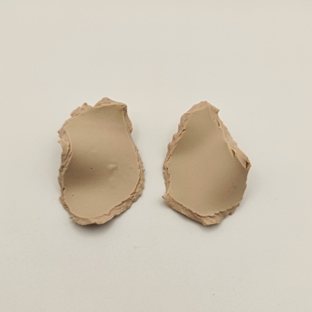 Mawu - pendientes color crema
