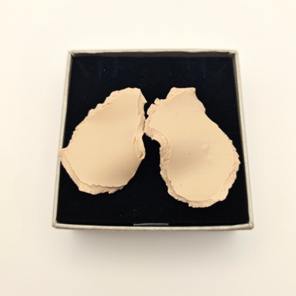 Mawu - pendientes color crema