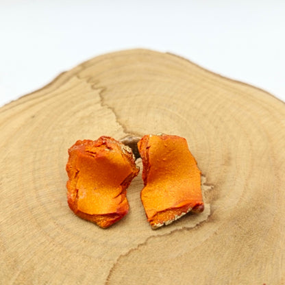 Mawu - Pendientes naranja metalizado