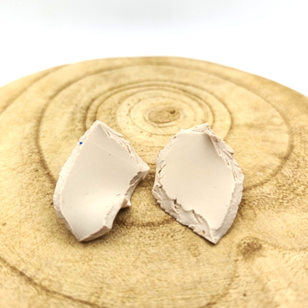 Mawu - pendientes color crema