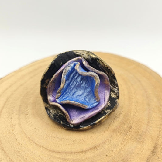 Shakti - anillo negro, azul y morado