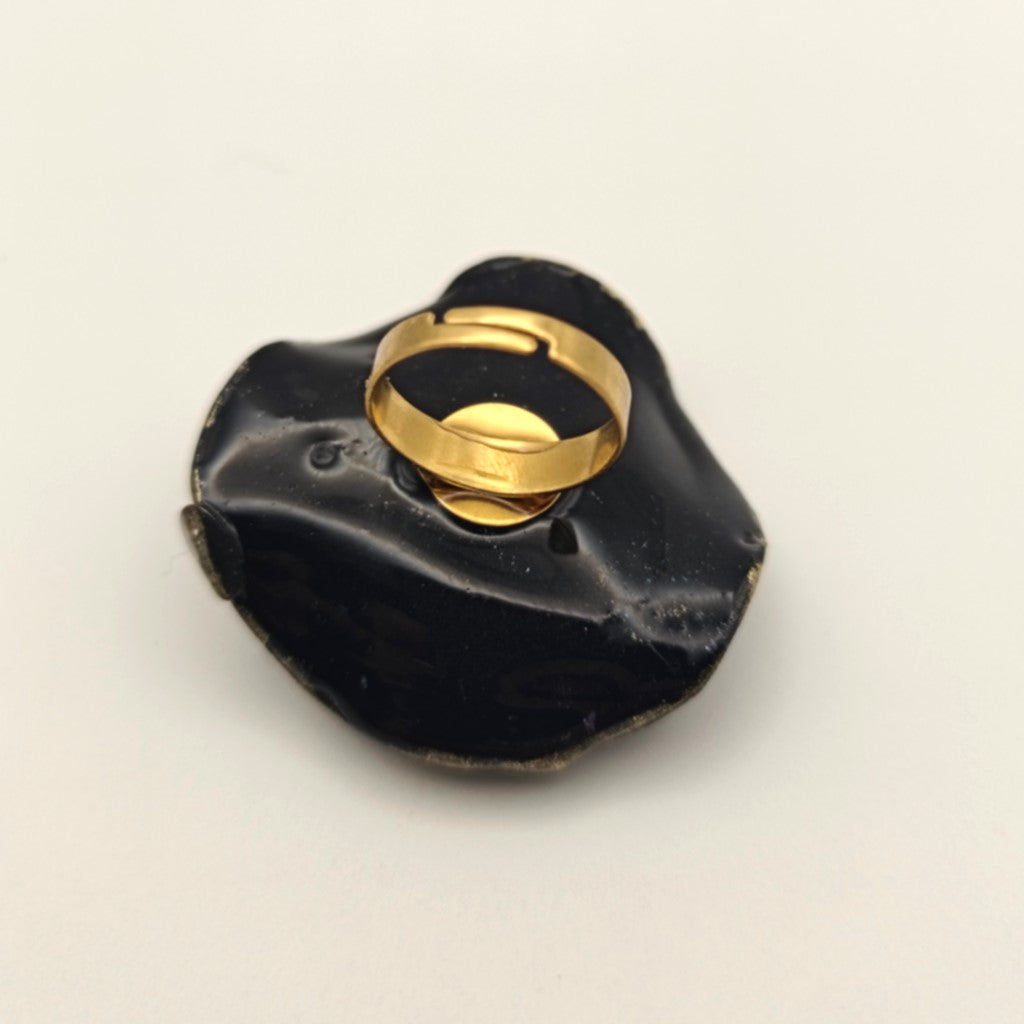 Shakti - anillo negro, azul y morado