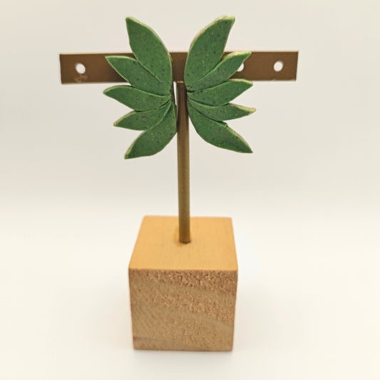 Dana - pendientes verde empolvado intenso