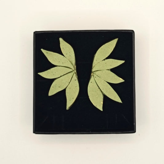 Dana - pendientes verde empolvado