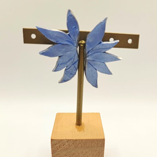 Dana - pendiente azul metalizado