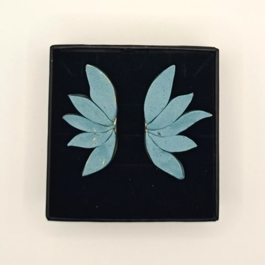 Dana - pendientes azul empolvado