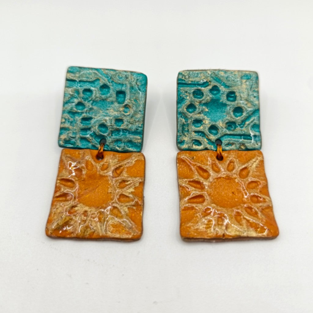 Alhambra - Doble Azulejo · Turquesa & Naranja