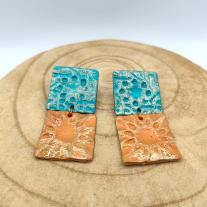 Alhambra - Doble Azulejo · Turquesa & Naranja