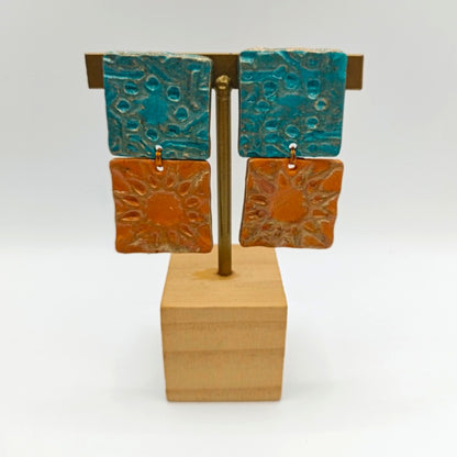Alhambra - Doble Azulejo · Turquesa & Naranja