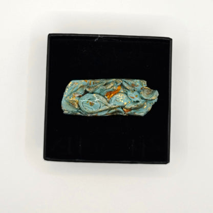 Anillo - fragmentos turquesas