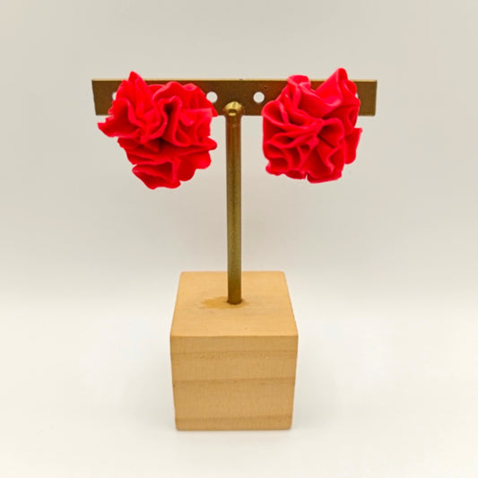 Clavel - Pendiente clavel rojo