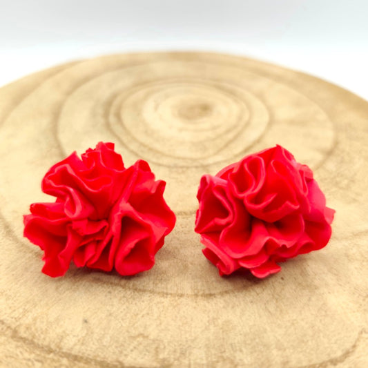 Clavel - Pendiente clavel rojo