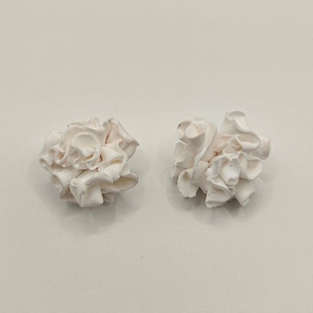 Clavel - Pendientes clavel blanco o rojo
