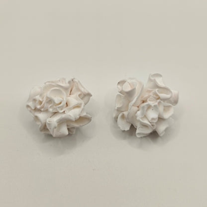 Clavel - Pendientes clavel blanco o rojo