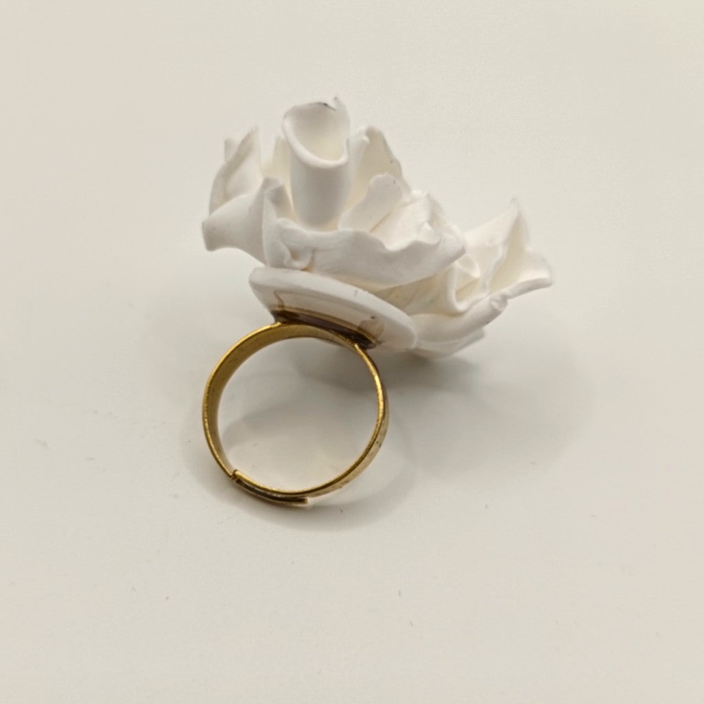 Clavel - Anillo clavel blanco