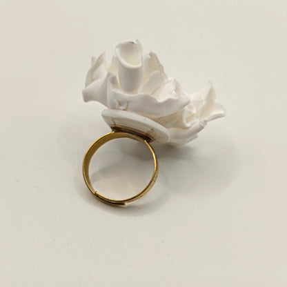 Clavel - Anillo clavel blanco