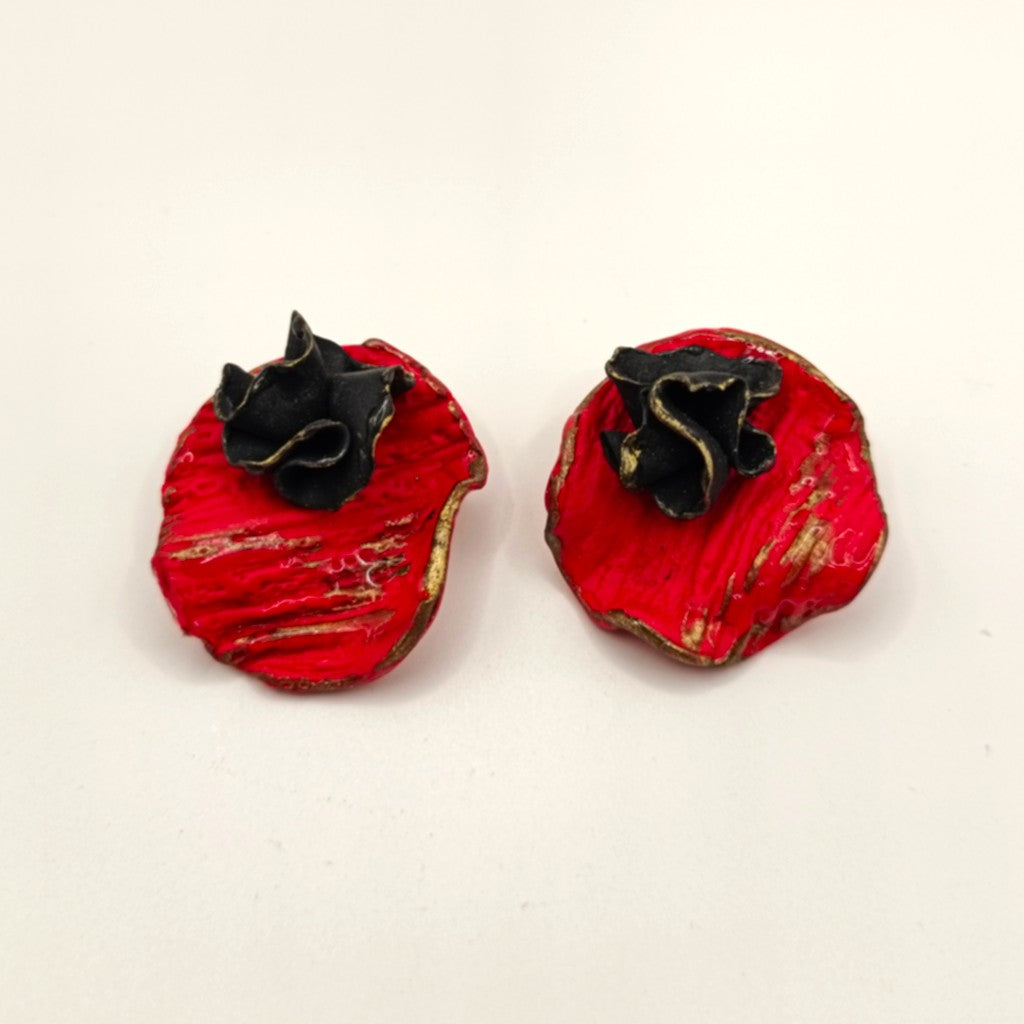 Shakti - Rojos con flor en negro