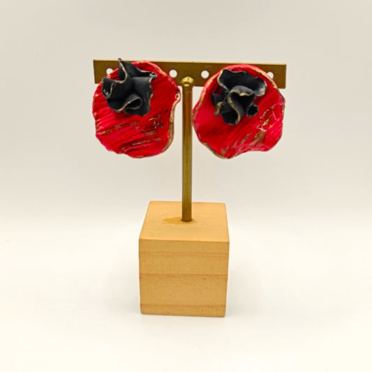 Shakti - Rojos con flor en negro