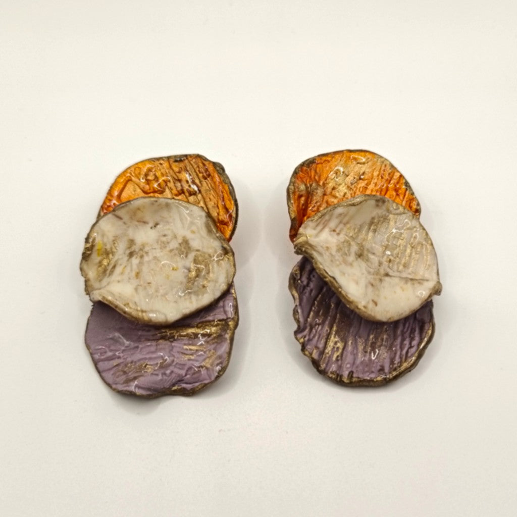 Shakti - lavanda, crema y naranja