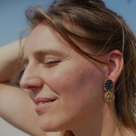 Lakshmi - Pendientes de dos piezas.