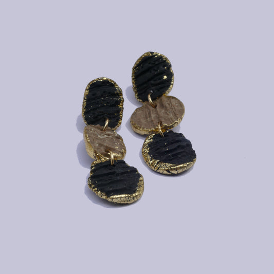 Lakshmi - Pendientes de tres piezas.