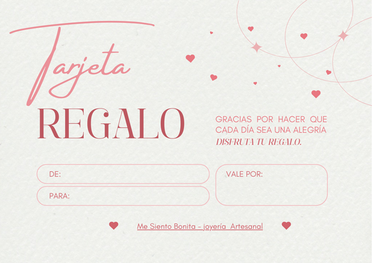 Tarjetas de regalo – Me Siento Bonita