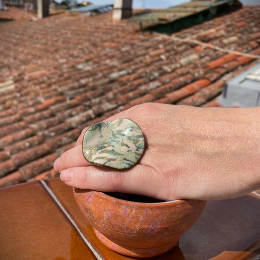 Anillo Afrodita - Aguamarina